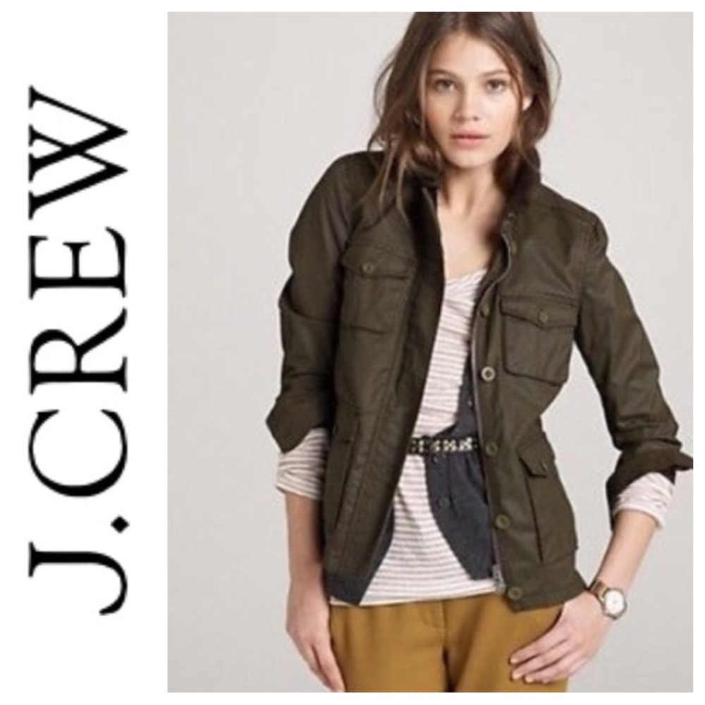 J. CREW WASHED AND AGED FIELD UTILITY JACKET SIZE XS